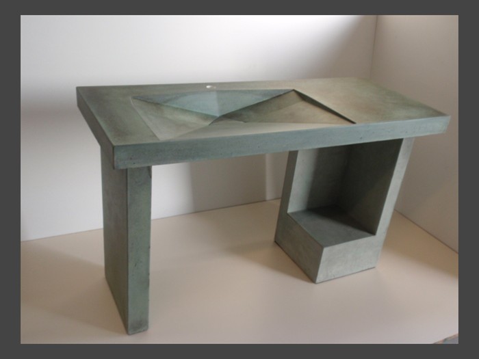 4 of 38 &nbsp;&nbsp;&nbsp;|&nbsp;&nbsp;&nbsp; Pedestal Concrete Sink - Original Saeed Design