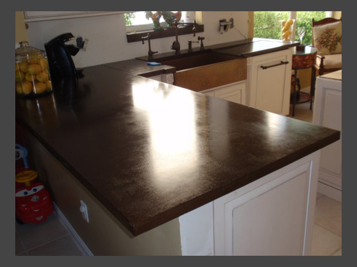 7 of 30    |    Large Concrete Bar Top - Dine-at Counter