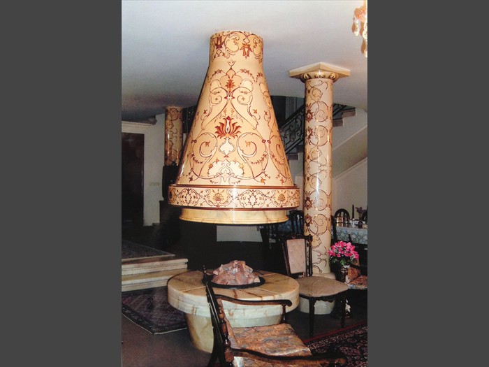 8 of 30 &nbsp;&nbsp;&nbsp;|&nbsp;&nbsp;&nbsp; Patterned Concrete Fireplace