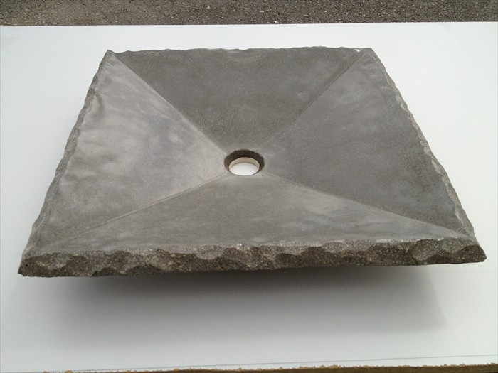 35 of 38    |    Concrete Square Sink Split Granite Countertop
