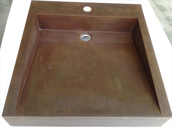 36 of 38 &nbsp;&nbsp;&nbsp;|&nbsp;&nbsp;&nbsp; Petite Ramp Concrete Lavatory Sink